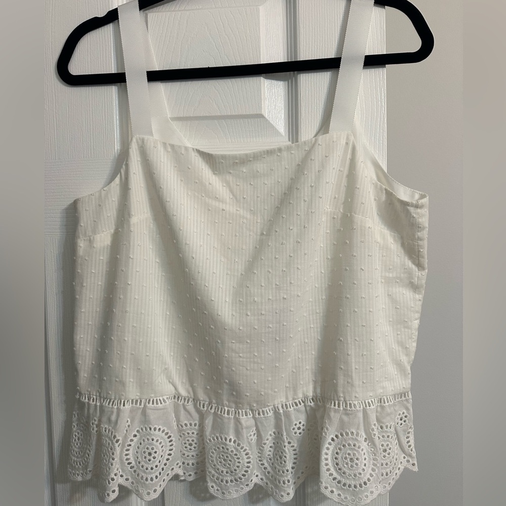 J. Crew White Tank Top